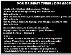 Doa Malaikat Tuhan Jam 12